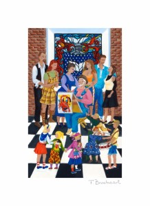 Familieportret Giclee 10 x 16 cm € 45,- excl. lijst, € 75,- incl. lijst